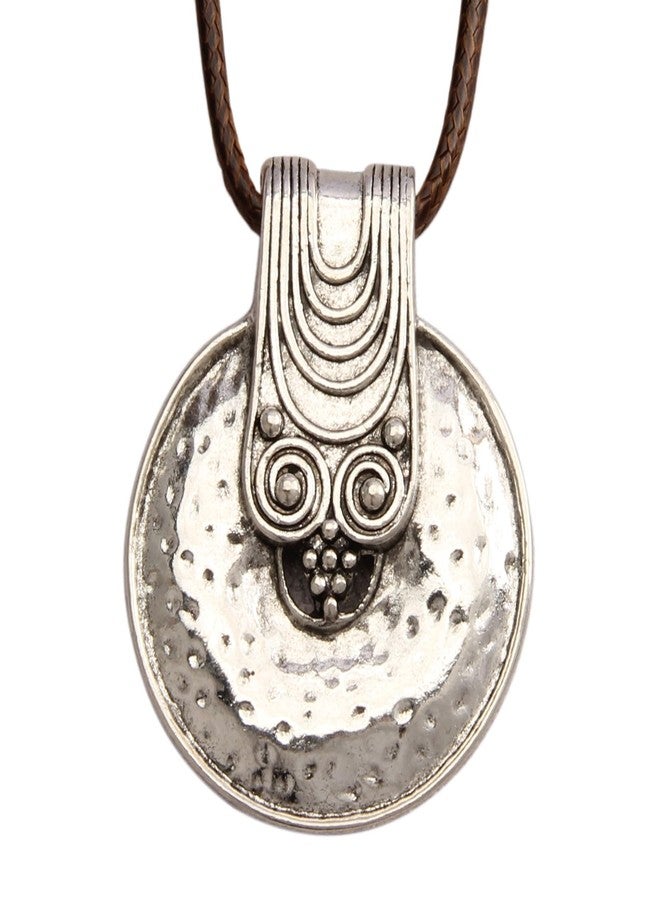 Bjesinmo Boho Silver Necklace Bohemian Jewelry for Women Vintage Sweater Necklace Boho Pendant Necklace Choker Handmade Necklace - Image 1